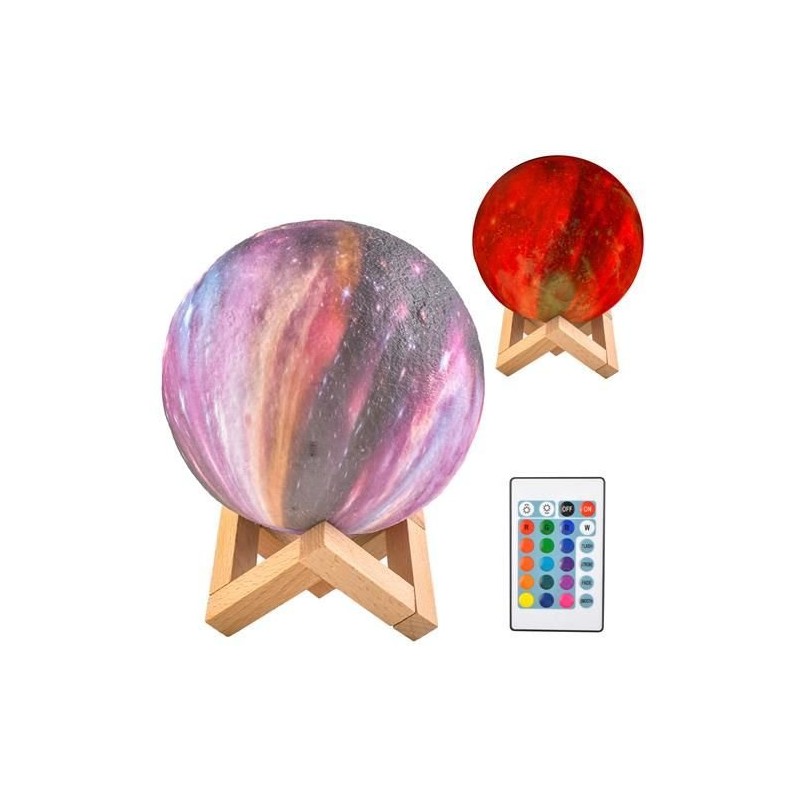 3D Kuu Öölamp Valgusti 15cm, 16 Värvi, Puute- ja Kaugjuhitav