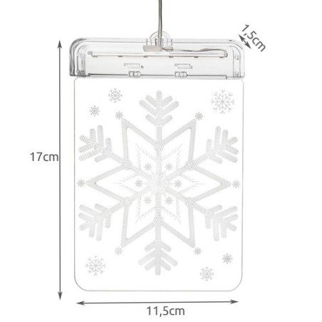 3D LED Lumehelbe Vitraaž – Akna Dekoratiivne Valgusti