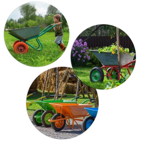 Käruratas vaht tubeless 3.00-4, kollane ja sinine