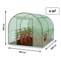 Aiatunnel kasvuhoone tsingitud terasraamiga, roheline, 2 x 2 m