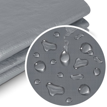 Koormakate HDPE polüetüleenist, 120 g/m², hõbe-sinine, 600 x 800 cm