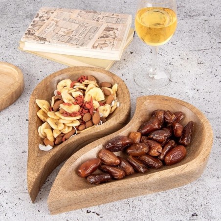 Puidust serveerimistaldrik MANGO süda, 2 tk.