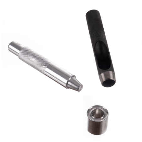 Aasade komplekt presendile, hõbedane, 100 tk, sisediameeter 12 mm