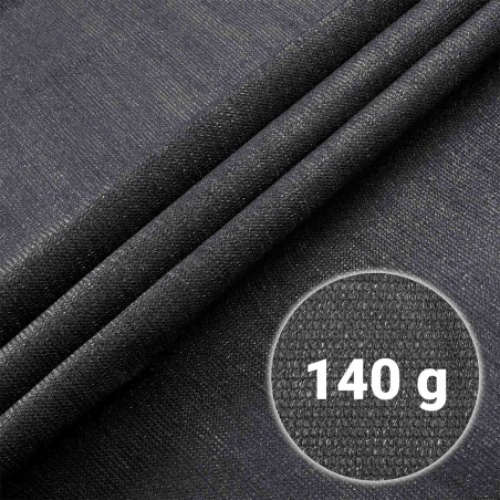 Varjuvõrk, 140 g/m², hall, 1,2x50 m, 50 kinnitusklambriga