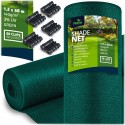 Varjuvõrk 90% varjutusega, HDPE, 50 klambrit, roheline, 1,2x50 m, 140 g/m²