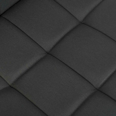 Kontoritool ergonoomilise seljatoega, mustast kangast