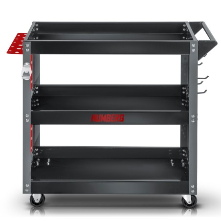 Tööriistakäru töökotta, roostevabast terasest ja alumiiniumist, 80 x 35 x 73 cm