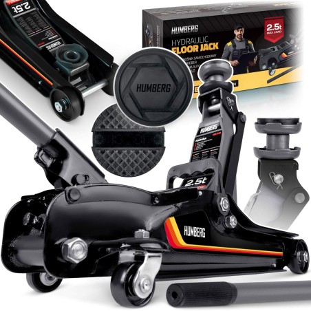 Autotõstuk, madalaprofiililine hüdrauliline, 2,5 t, tõstekõrgusega 80-360 mm