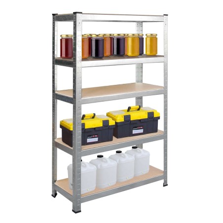 Laoriiul metallist, tsingitud, 180x90x40 cm, hõbedane