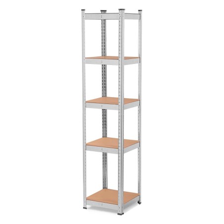 Laoriiul metallraamiga, 5 MDF plaadiga, teras, 180 x 40 x 40 cm