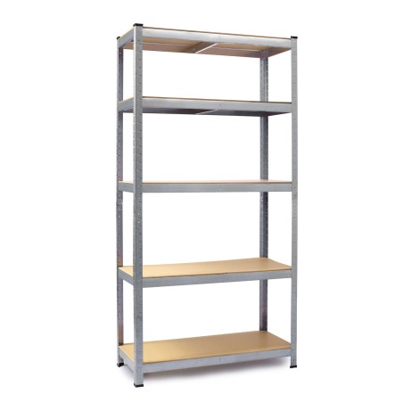 Metallist laoriiul, komplekt 2, 5 riiulitasemega, hõbedane, 180 x 90 x 40 cm
