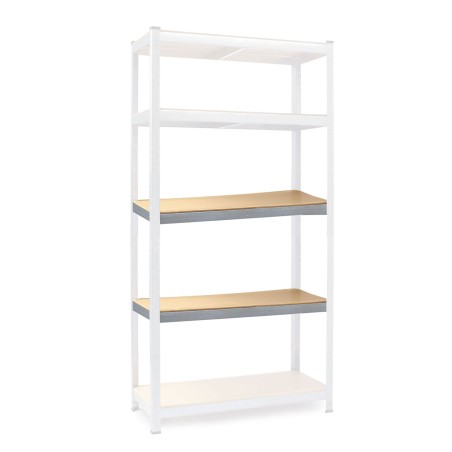 Lisariiul MDF-plaadiga, hõbetsingitud, 90 x 40 cm, komplektis 2 tk