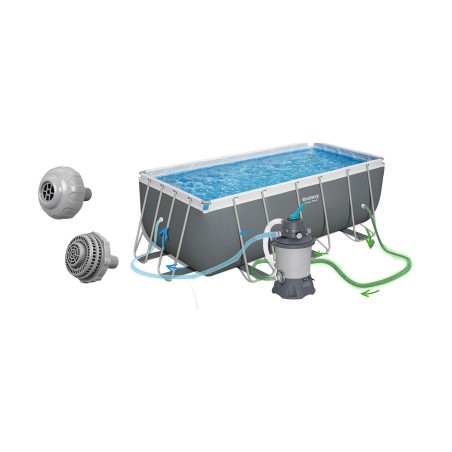 Aiabassein Power Steel karkassiga, Bestway 56457N, 412 x 201 x 122 cm