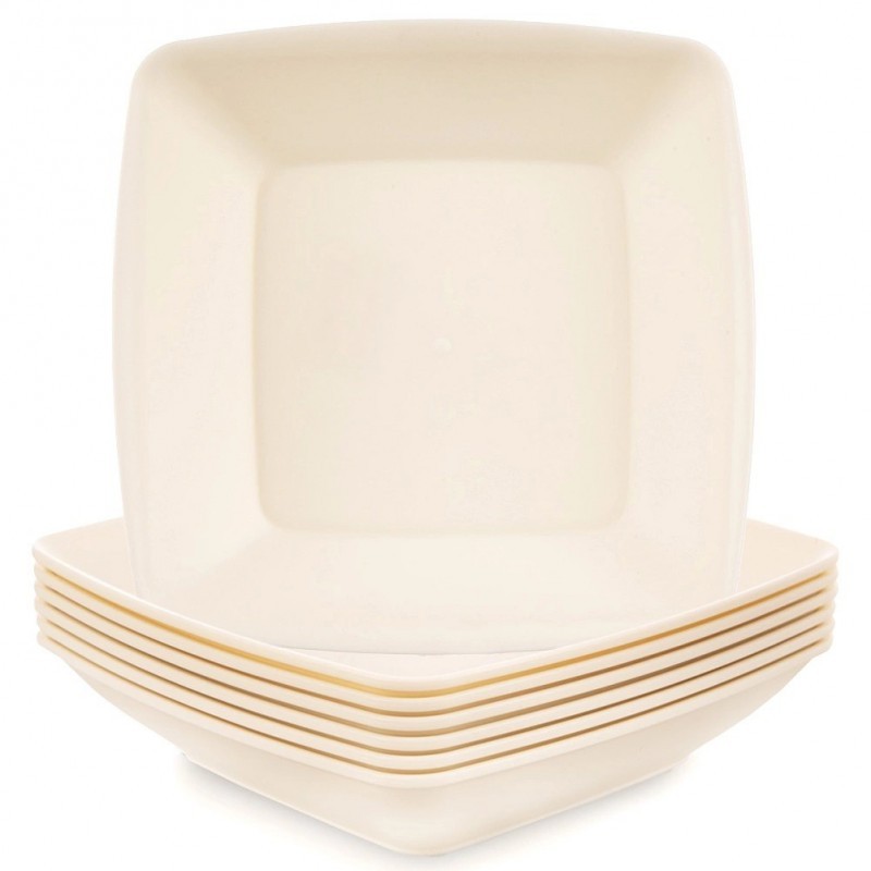 Sügavplastist õhtusöögitaldrikud kreem SAN... | FreshDesign.ee