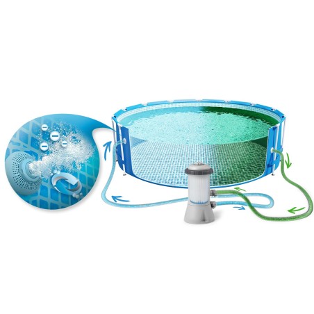 Bassein aeda raamiga, 12in1 komplekt, INTEX 28242, 457 x 122 cm