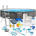 Raamiga bassein INTEX 26744, 21-ühes komplekt, 549 x 122 cm