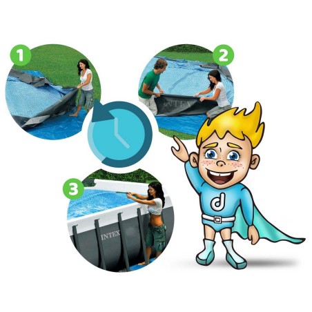 Aiabassein Power Steel karkassiga, 488 x 244 x 122 cm, Bestway 56670