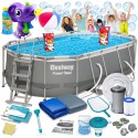 Aiabassein Power Steel karkassiga, komplekt 18in1, 427 x 250 x 100 cm, Bestway 56620