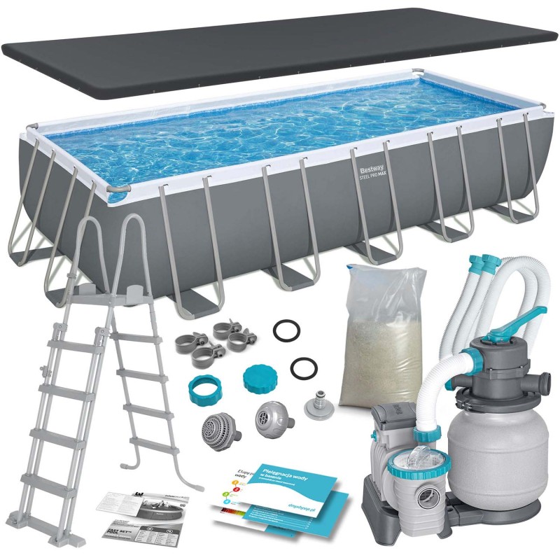 Raamiga aiabassein 640 x 274 x 132 cm 12in1 Bestway 5612B