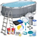 Aiabassein Power Steel karkassiga, 427 x 250 x 100 cm, Bestway 56620