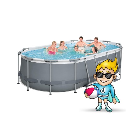 Aiabassein Power Steel karkassiga, 427 x 250 x 100 cm, Bestway 56620