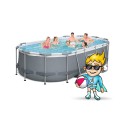 Aiabassein Power Steel karkassiga, 427 x 250 x 100 cm, Bestway 56620