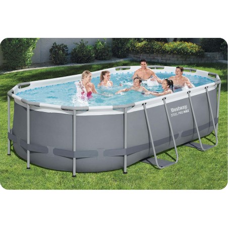 Aiabassein Power Steel karkassiga, 427 x 250 x 100 cm, Bestway 56620