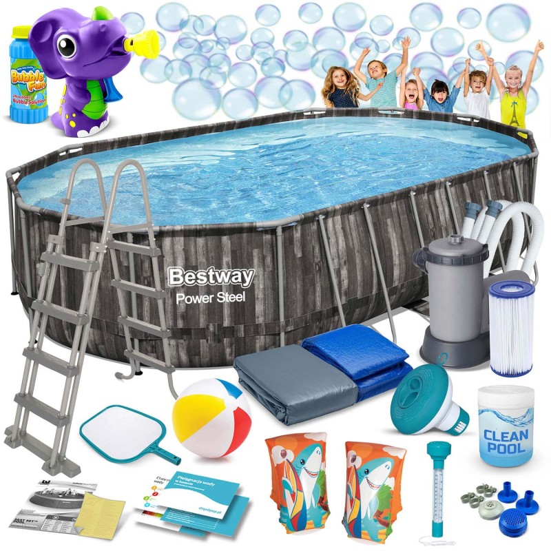 Aiabassein raamiga 18in1 Bestway 5611R, 610 x 366 x 122 cm