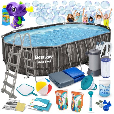 Aiabassein raamiga 18in1 Bestway 5611R, 610 x 366 x 122 cm