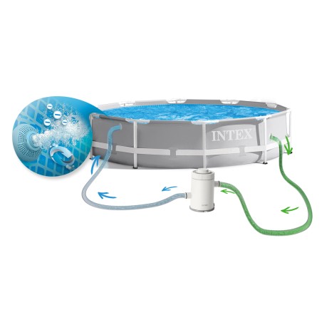 Karkassbassein 3-ühes komplekt, INTEX 26702, 305 x 76 cm