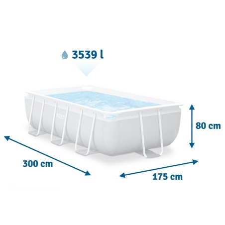 Aiabassein Prisma karkassiga INTEX 26784, 300 x 175 x 80 cm