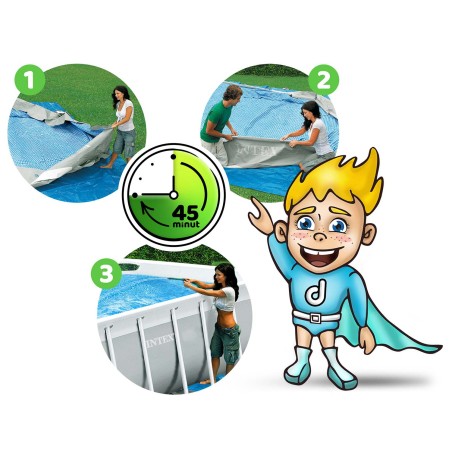 Aiabassein raamiga, 10in1 komplekt INTEX 26788, 400 x 200 x 100 cm