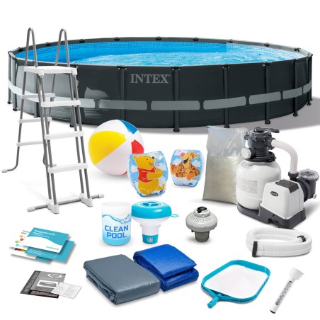 Raamiga aiabassein 610 x 122 cm 17in1 INTEX 26334