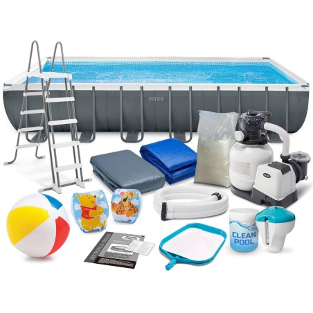 Aiabassein ristkülikukujuline raamiga, 732 x 366 x 132 cm, INTEX 26364