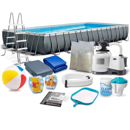 Raamiga aiabassein 975 x 488 x 132 cm 17in1 INTEX 26374