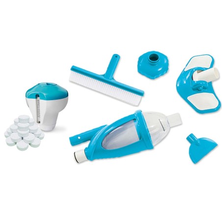 Aiabassein raamiga 21-ühes komplekt, hall, 610 x 132 cm, INTEX 26756