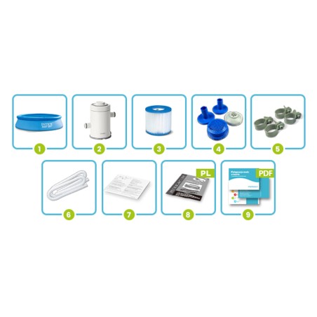 Bassein, laiendus, pumbaga, INTEX 28108, 244 x 61 cm