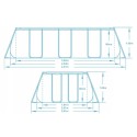 Raambassein Bestway 56441, 404 x 201 x 100 cm