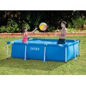 Bassein raamiga, ristkülikukujuline, komplektis matiga, INTEX 28271, sinine, 260 x 160 x 65 cm