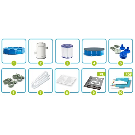 Aiabassein raamiga INTEX 28202, 305 x 76 cm