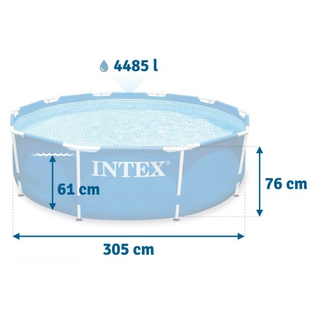 Aiabassein raamiga, sinine, INTEX 28200, 305 x 76 cm