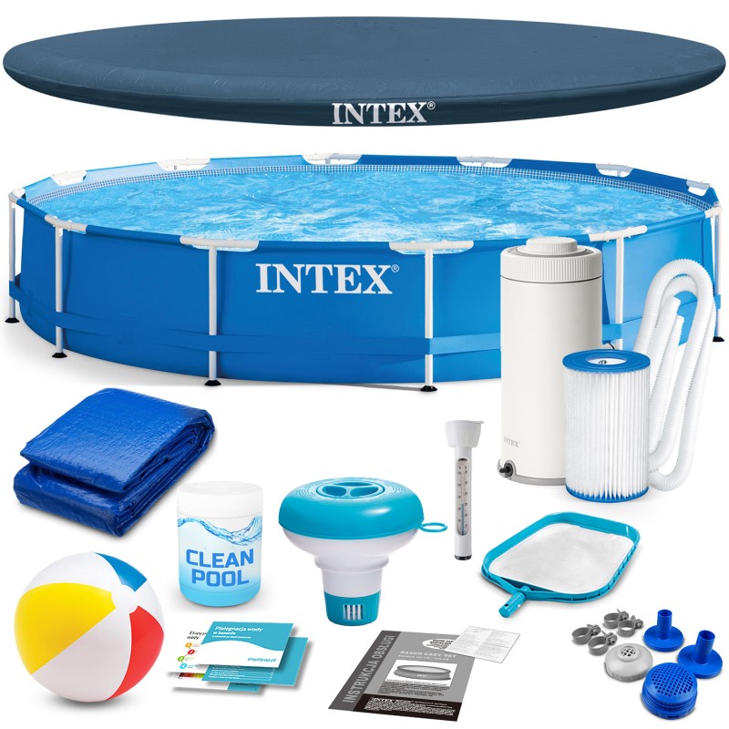 Raamiga aiabassein INTEX 28212, komplekt tarvikutega, 366 x 76 cm