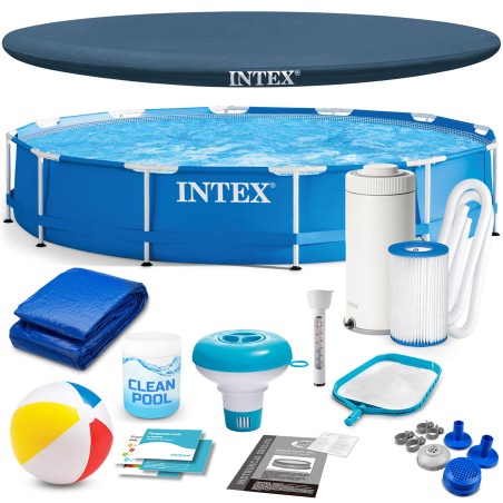 Raamiga aiabassein INTEX 28212, komplekt tarvikutega, 366 x 76 cm