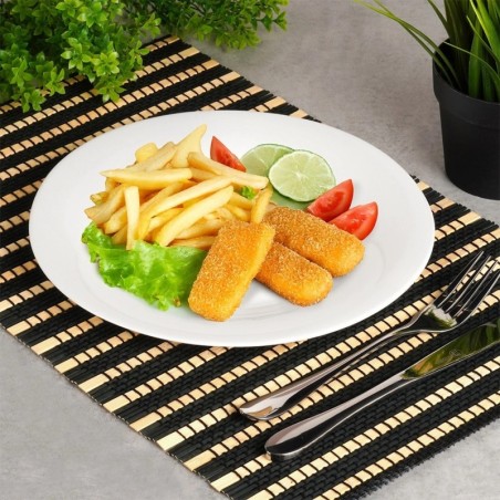 Madalad taldrikud, klaas, valge, 25,5 cm, 6 tk. | FreshDesign.ee