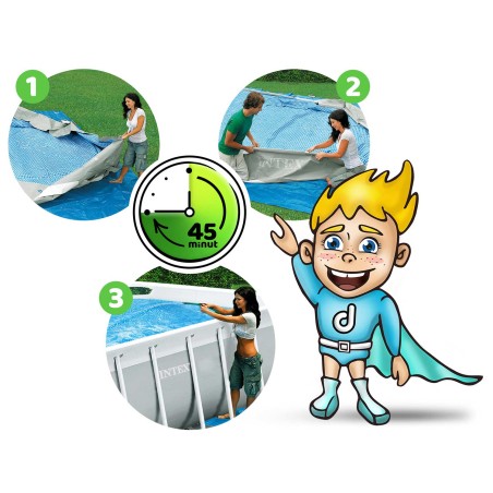 Aiabassein Prisma raamiga Intex 26784, 300 x 175 x 80 cm