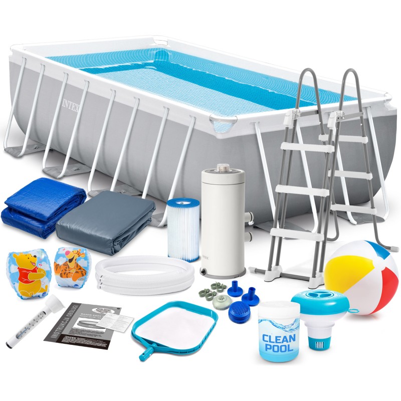 Aiabassein Prisma karkassiga, 18in1 komplekt, 488 x 244 x 107 cm, INTEX 26792