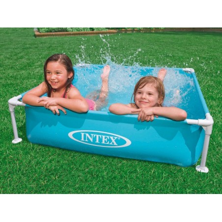 Bassein lastele mini raamiga, türkiissinine, 122 x 122 x 30 cm INTEX 57173