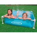 Bassein lastele mini raamiga, türkiissinine, 122 x 122 x 30 cm INTEX 57173