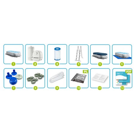 Raambassein INTEX 26798, 610x305x122 cm