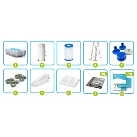 Aiabassein raamiga INTEX 26790, 400 x 200 x 122 cm